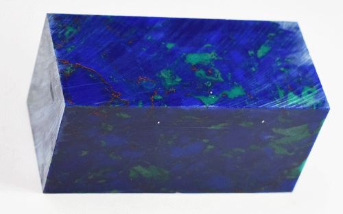AZURITE MALACHITE TRU-STONE BLOCK - 1.5